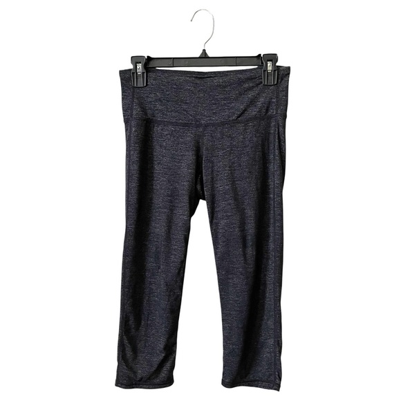 Athleta Odyssey Chaturanga Leggings Women's Size XS Heather Black Yoga Cropped - Picture 2 of 6